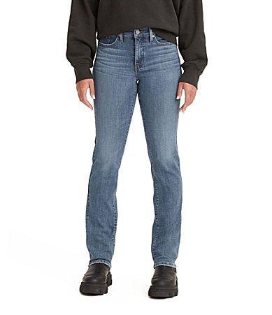 Levis 314 Shaping Mid Rise Straight Leg Jeans Product Image