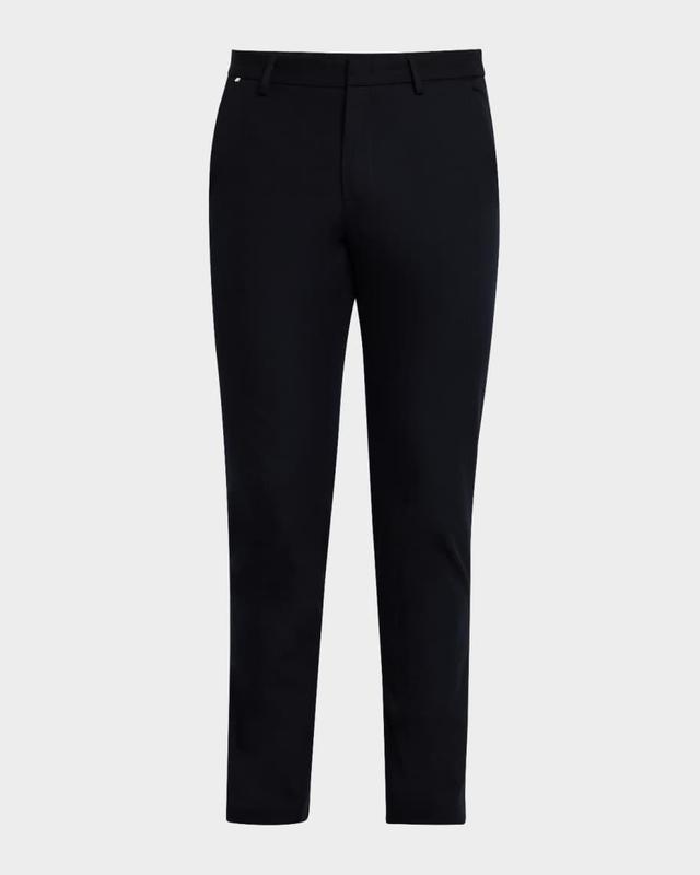 Mens Slim-Fit Trousers in a Cotton Blend with Stretch Product Image