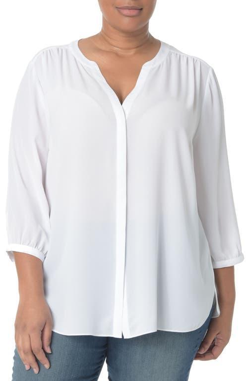 NYDJ Semisheer Pintuck Blouse Product Image