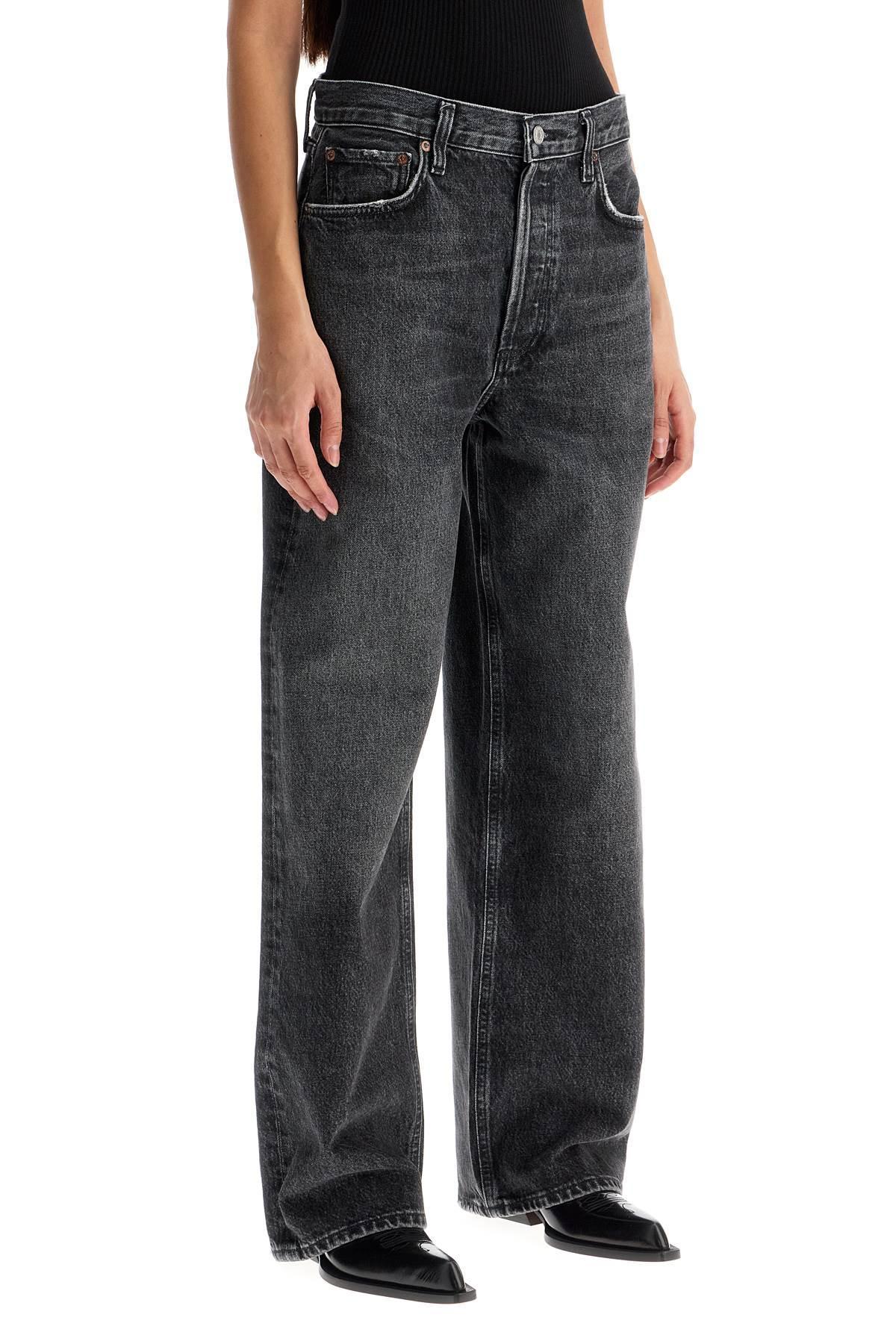 AGOLDE Low-slung Baggy Jeans In Black Product Image