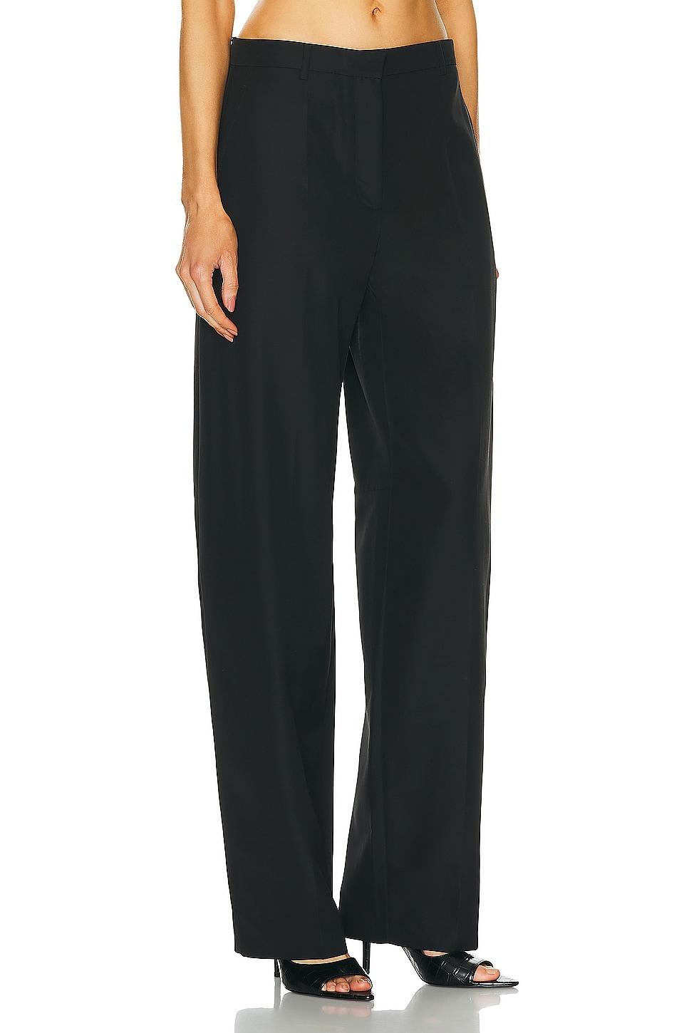 Alexander Wang Low Waisted Pant With Back Slits Black. (also in 0, 2, 4, 8). Product Image