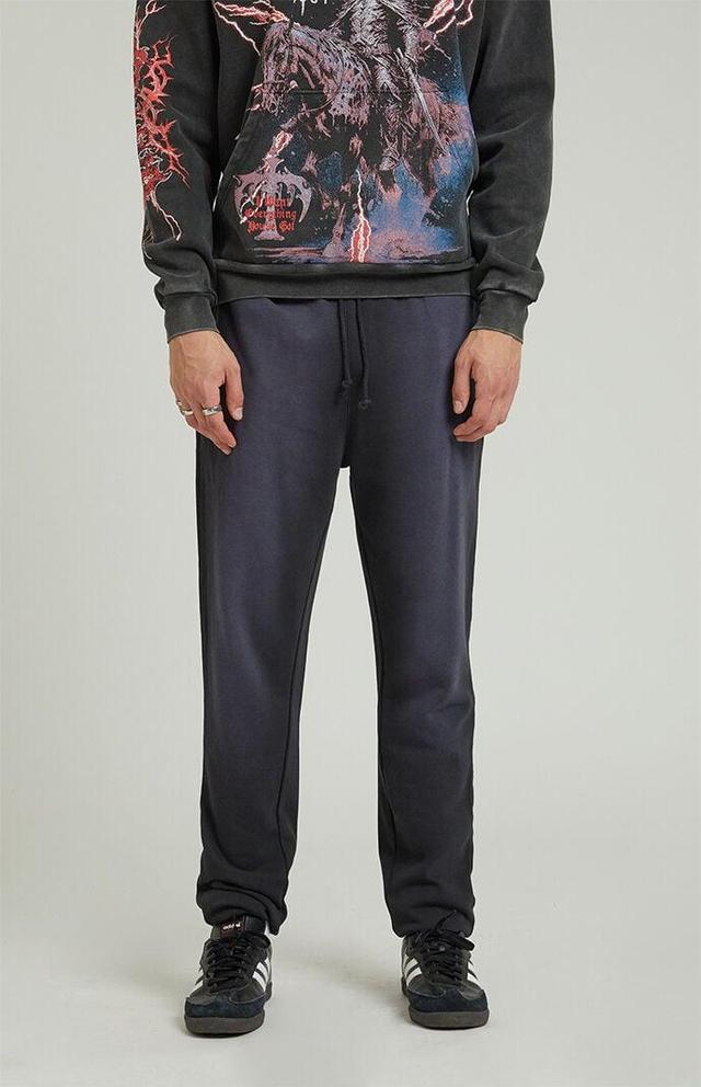 Mens Acid Wash Fleece Sweatpants Product Image