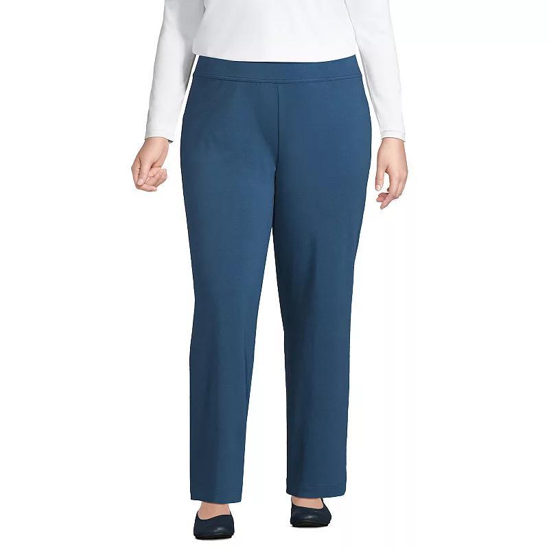 Plus Size Lands End Starfish Pull-On Straight-Leg Pants, Womens Product Image