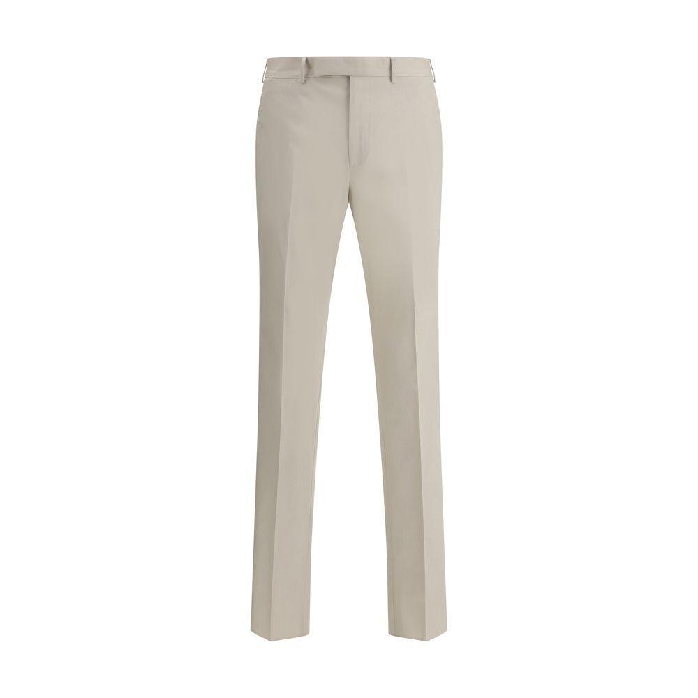 ZEGNA Luxury Suit Men's Pants In Beige Product Image