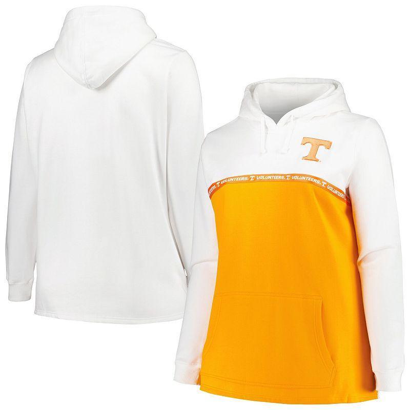 Womens Profile /Tennessee Orange Tennessee Volunteers Plus Size Taping Pullover Hoodie Product Image