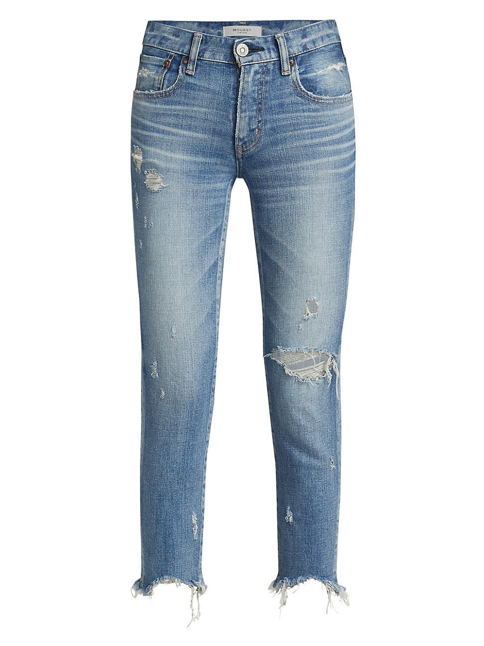 Womens Glendele Distressed Skinny Jeans product image