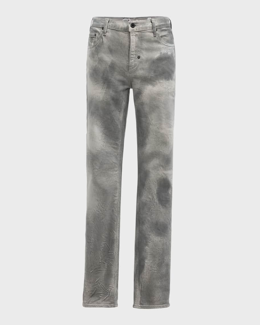 Men's Stone-Effect Denim Jeans Product Image