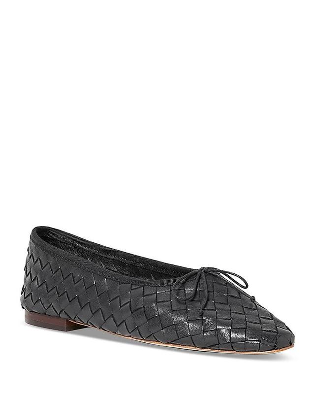 Womens Landrey Woven Leather Ballet Flats Product Image