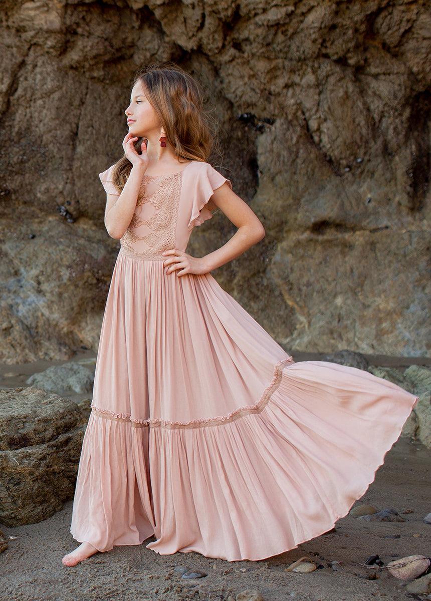 Viola Dress in Desert Shell Product Image