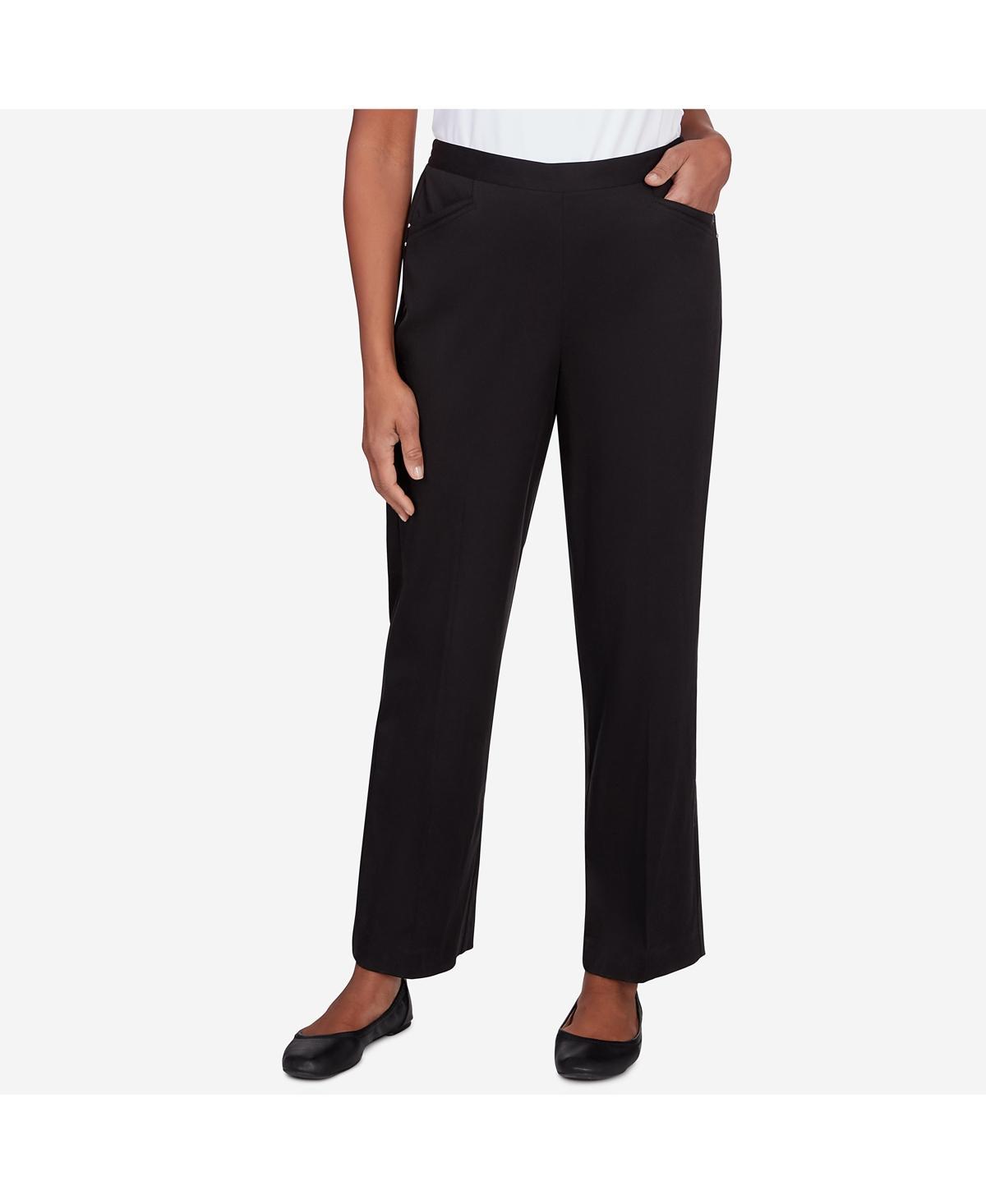 Womens Alfred Dunner Average Length Sateen Pants Product Image