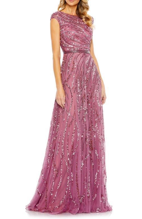 Mac Duggal Sequin A-Line Gown Product Image