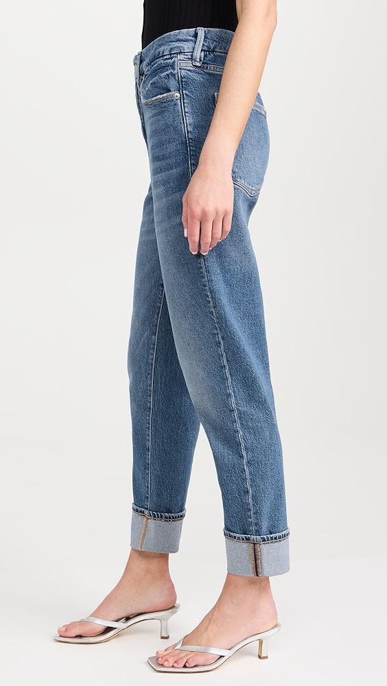 Good American The Weekender Cuffed Jeans | Shopbop Product Image