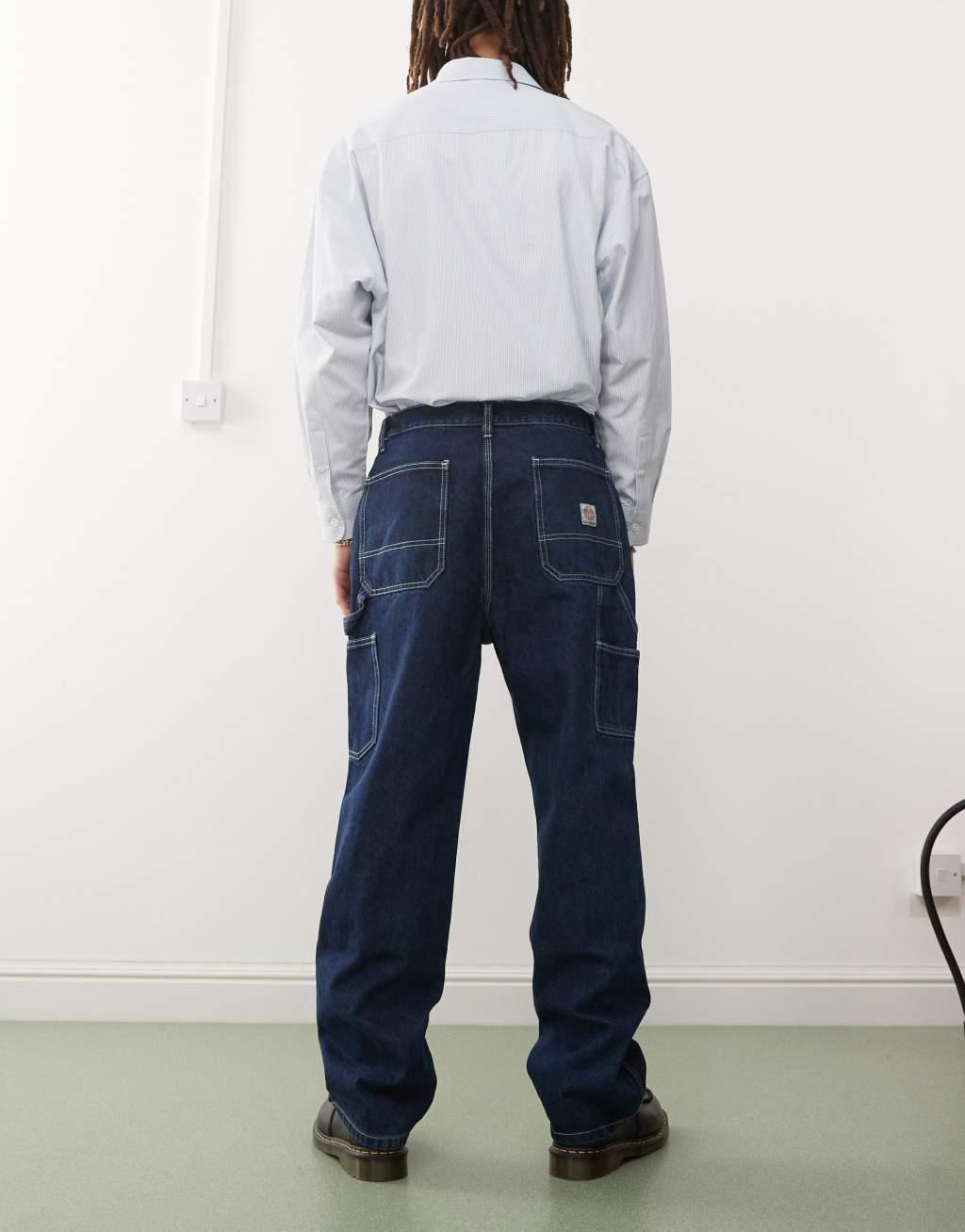 Deus Ex Machina big fella denim pants in dry indigo Product Image