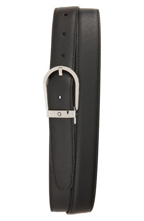 Montblanc Horseshoe Buckle Reversible Sartorial Leather Belt Product Image