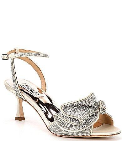 Remi Strass Ruffle Stiletto Sandals Product Image