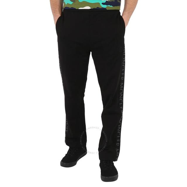 Men's Black Logo-print Track Pants Product Image