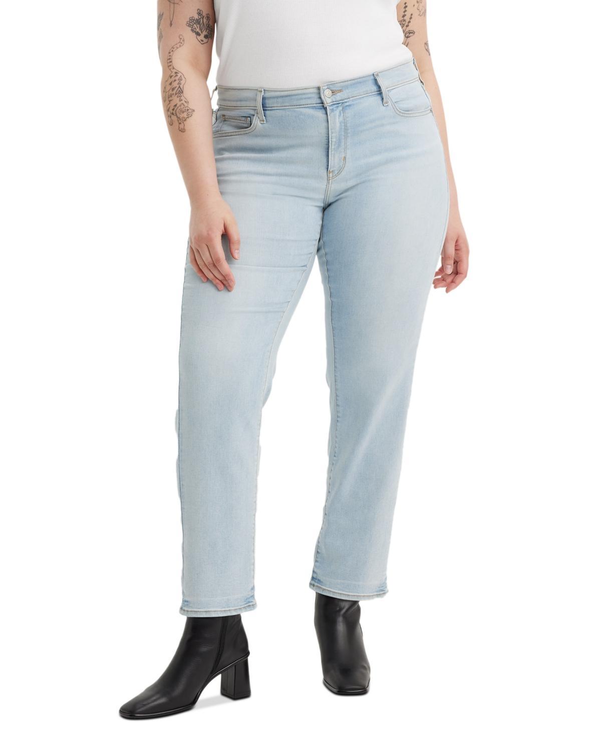 Levis Plus Size Classic Straight Leg Mid Rise Jeans Product Image