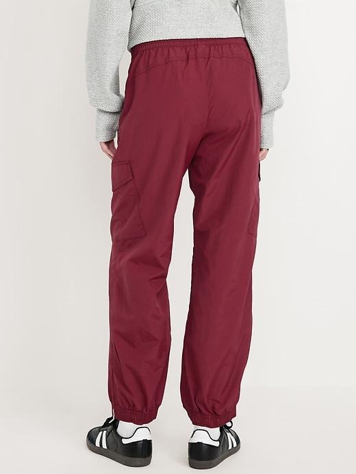 High-Waisted Ankle-Zip Cargo Joggers Product Image