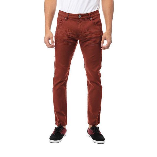 Mens Xray Skinny-Fit Jeans Dark Red Product Image