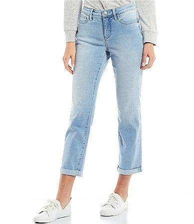 NYDJ Sheri Slim Rolled Cuff Cropped Denim Jeans Product Image