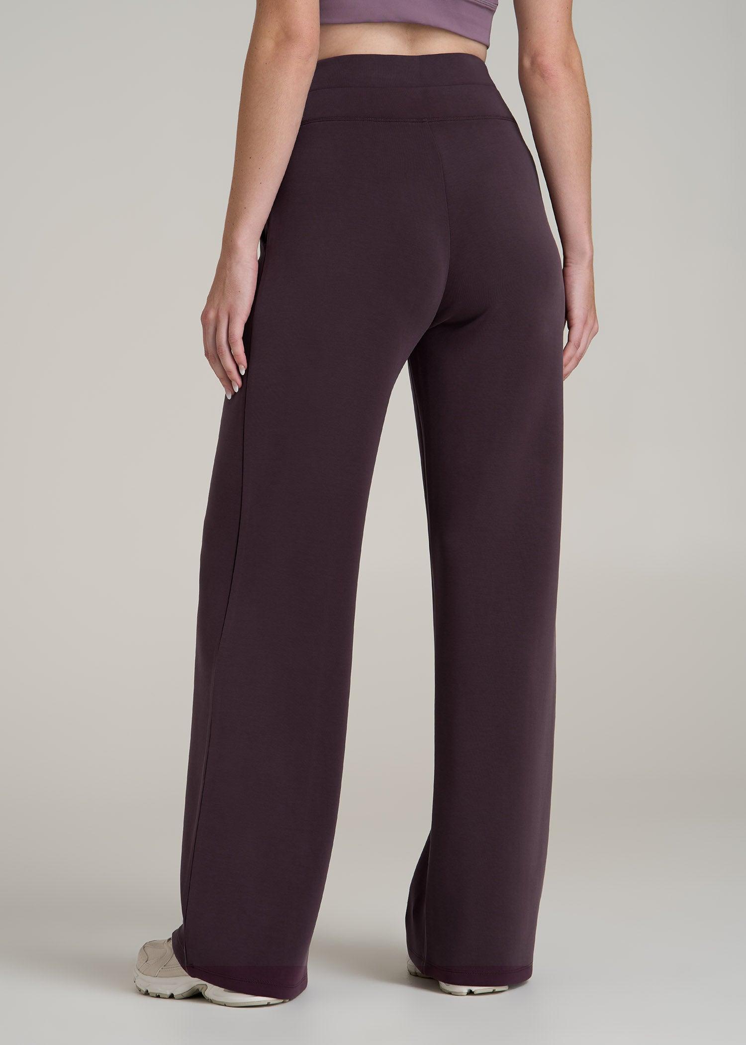 Butter Wide Leg Ultra High Rise Pant for Tall Women in Deep Purple Product Image