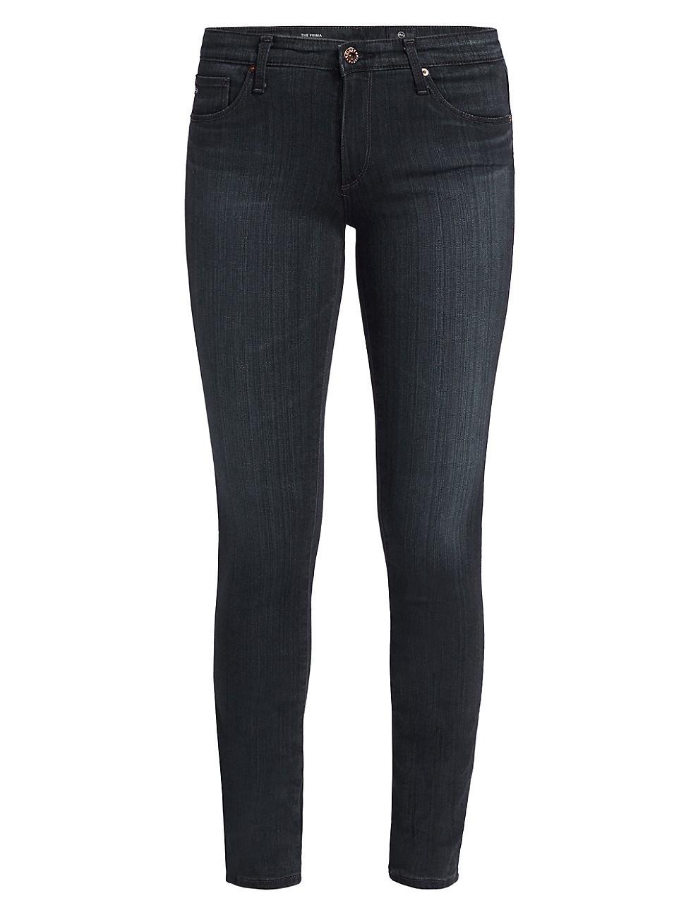 Womens Prima Mid-Rise Stretch Cigarette Jeans Product Image