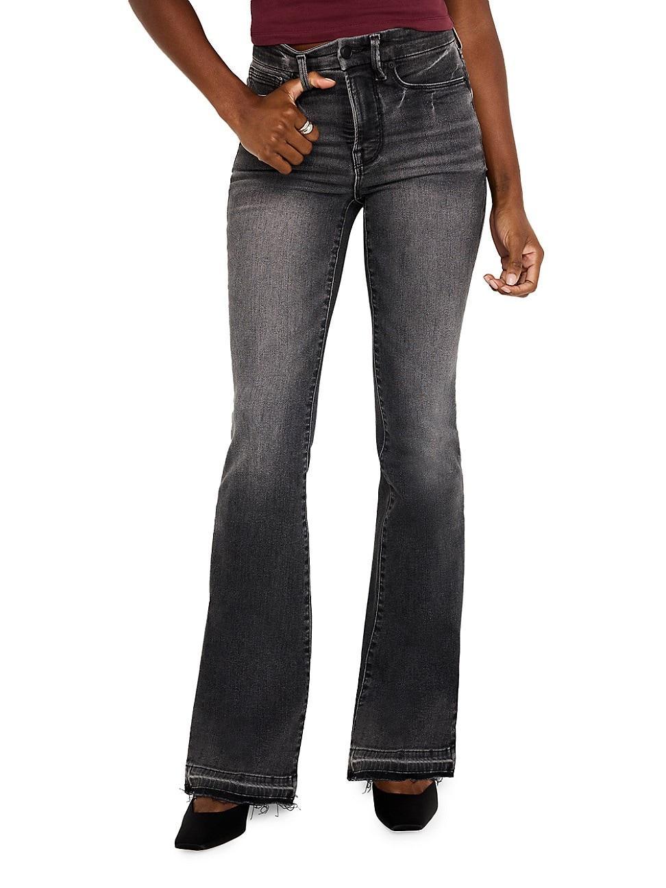 Womens Good Flare Released Hem Jeans Product Image