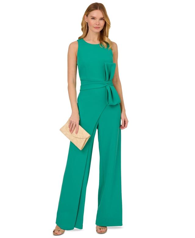 Women's Wide-Leg Crepe Jumpsuit  Product Image