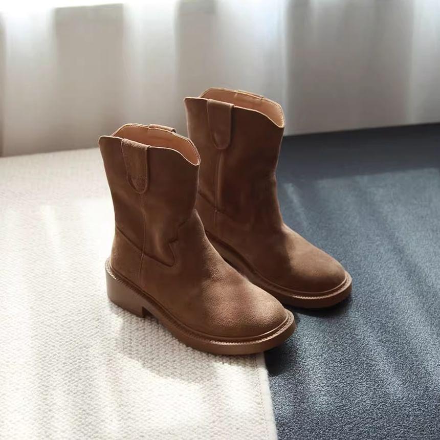 Chunky Heel Short Boots Product Image