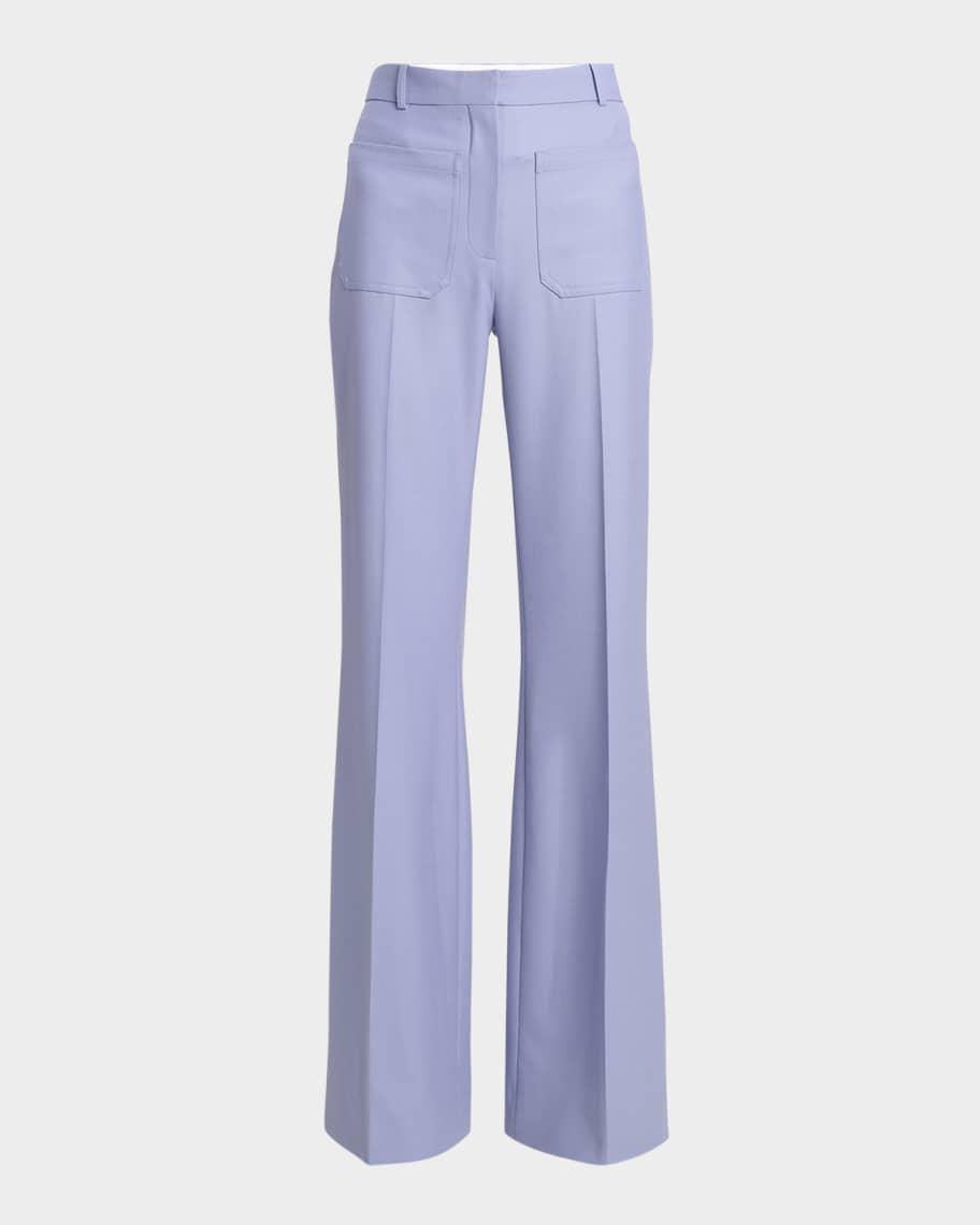 Alina Wide Leg Wool Trousers Product Image