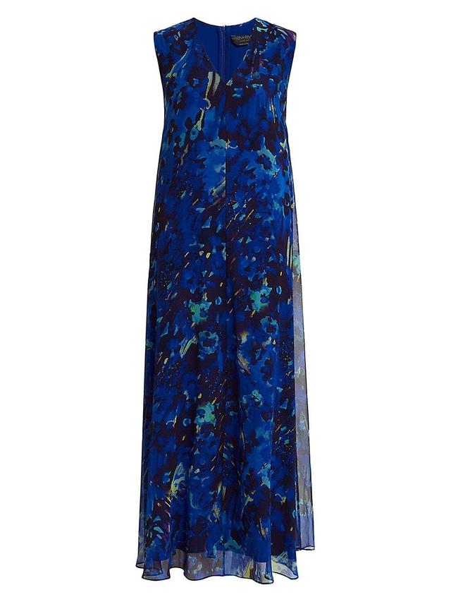 Carpazi Abstract-Print Georgette Maxi Dress Product Image