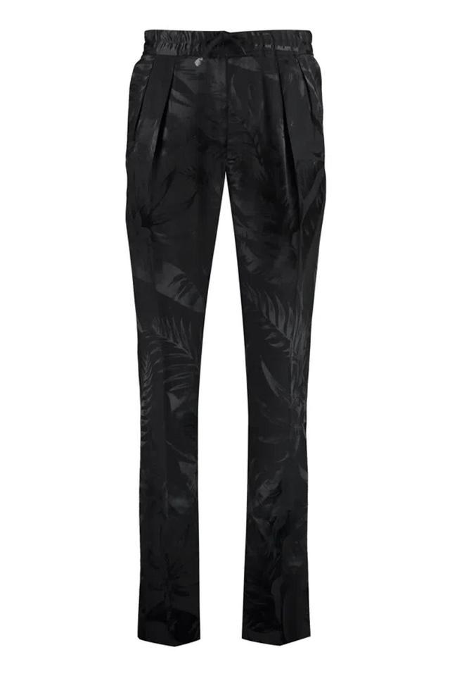 TOM FORD Jacquard-pattern Elasticated Trousers In Black Product Image