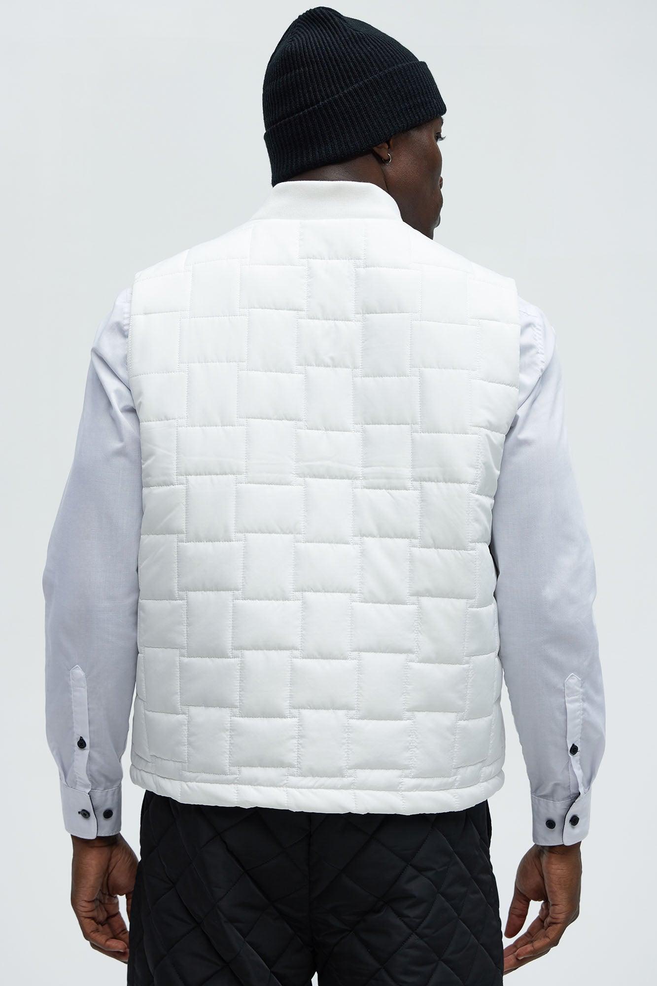 Scottie Quilted Vest - White Product Image