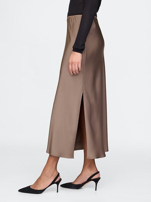 Satin Maxi Skirt Product Image