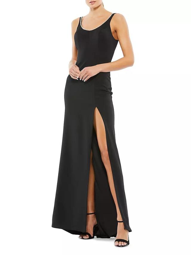 Ieena Embellished Scoopneck Sheath Gown Product Image