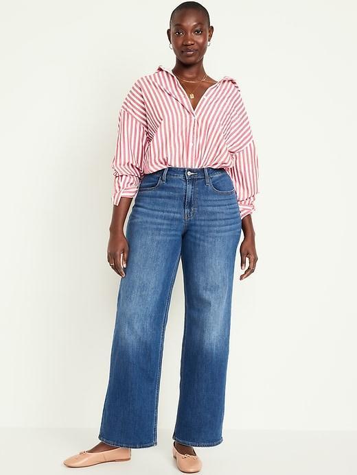 High-Waisted Wow Wide-Leg Jeans Product Image