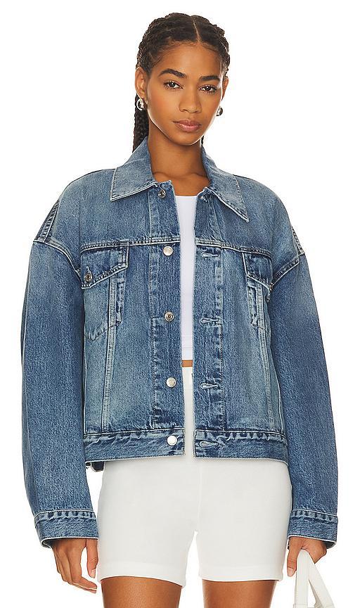 GRLFRND Christi Oversized Denim Jacket in Blue product image