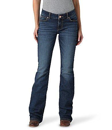 Wrangler Mid Rise W Stitch Back Pocket Bootcut Jeans product image