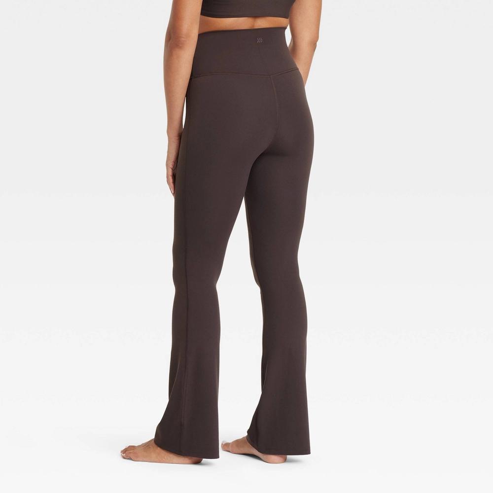 Women's Everyday Soft Ultra High-Rise Flare Leggings - All In Motion™ Dark Brown M Product Image