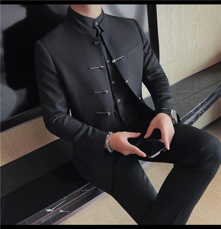 Plain Single-Breasted Blazer Product Image