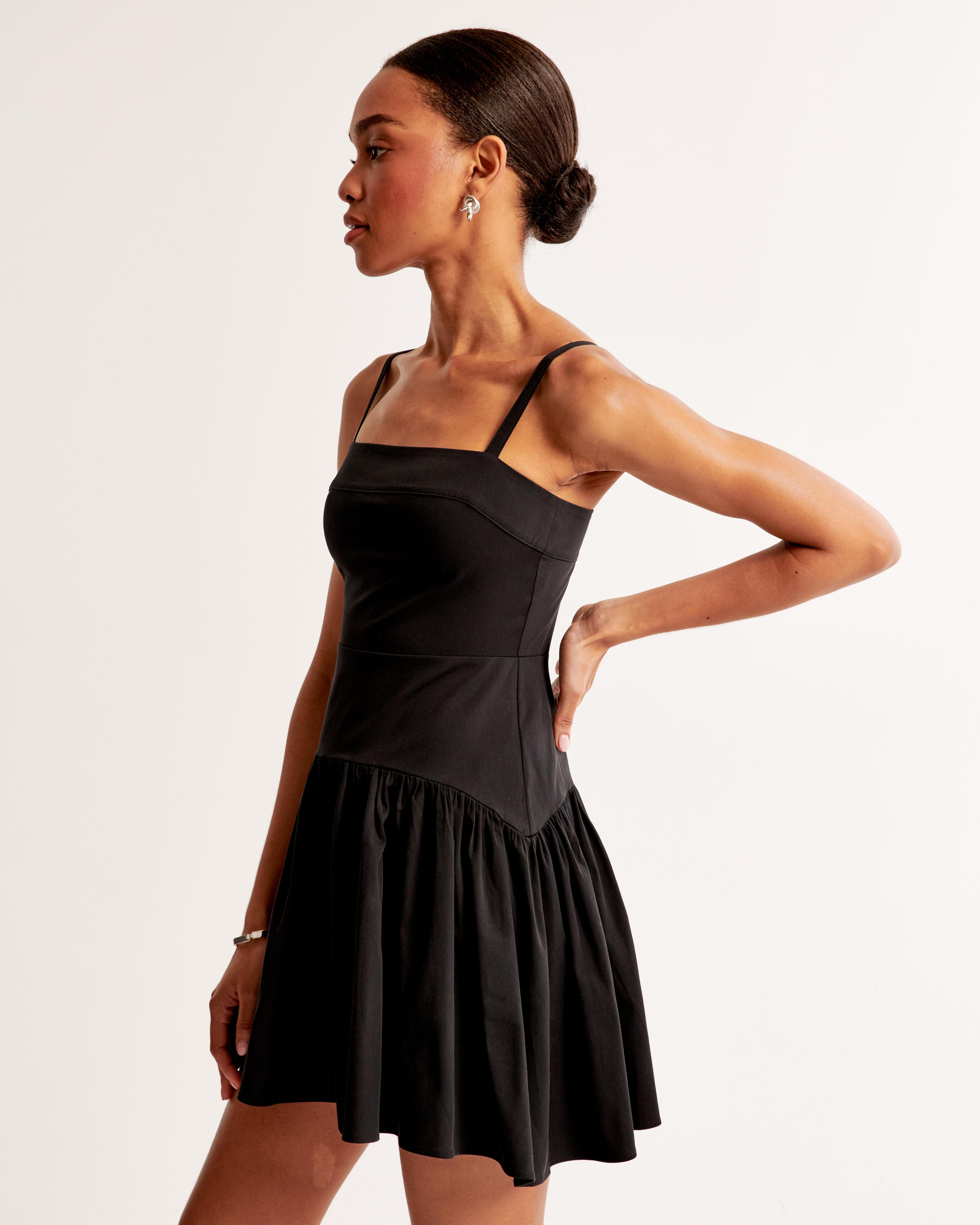 Drop-Waist Mini Dress Product Image