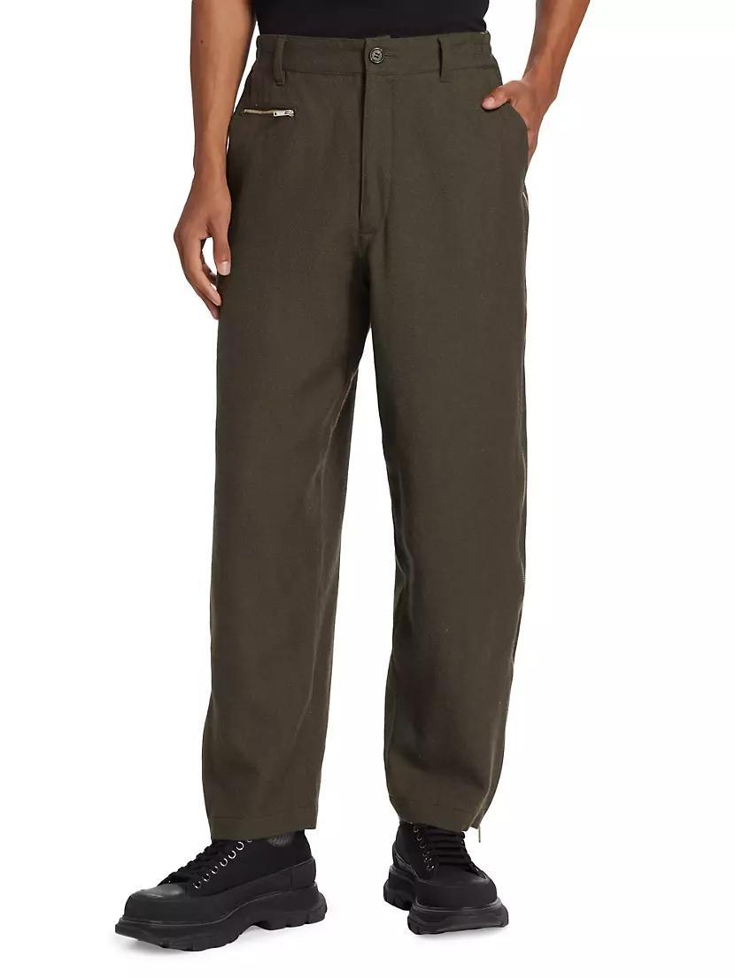 Wool Zip Pants Product Image