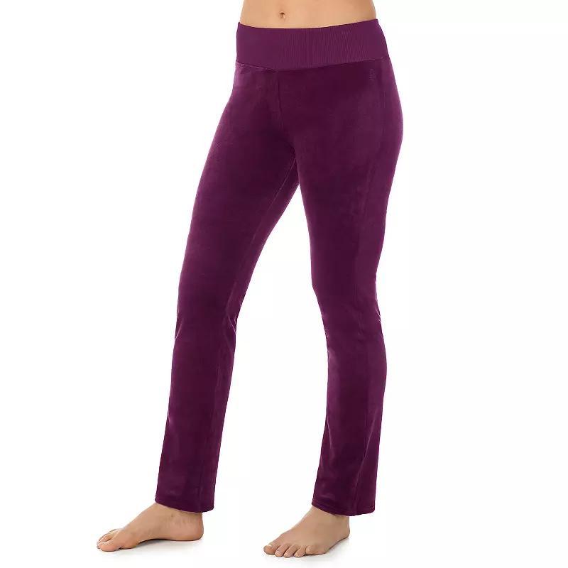 Womens Cuddl Duds Stretch Velour Boot Cut Leggings Product Image