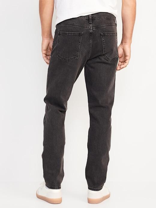 Relaxed Slim Taper Built-In Flex Black Jeans Product Image