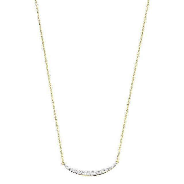 Diamond Brilliance 1/4 Carat T.W. Lab-Created Diamond Smile Link Necklace, Womens Pink Tone Product Image