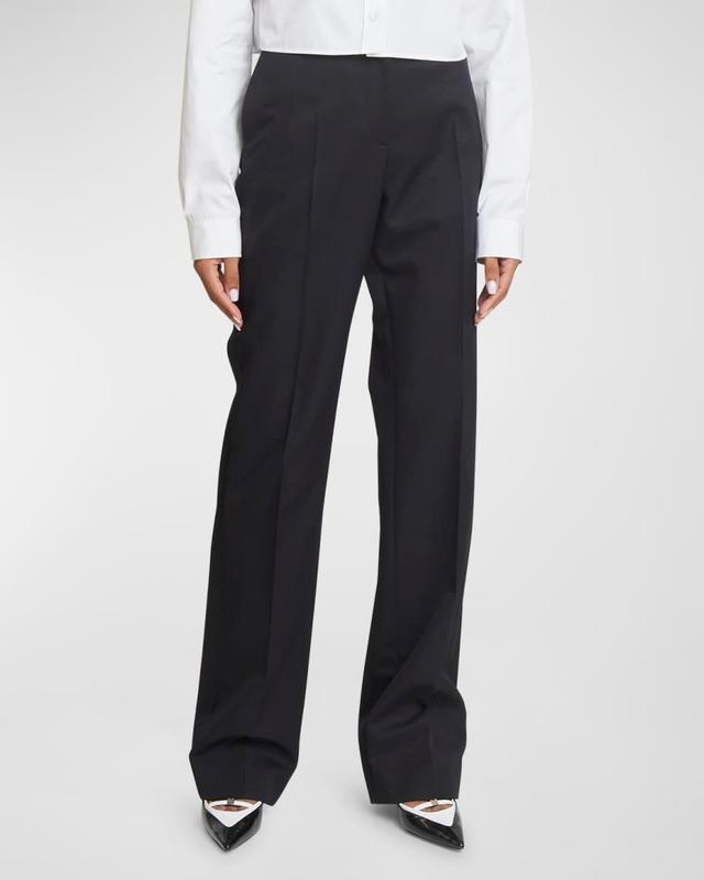 Straight-Leg Formal Wool Trousers Product Image