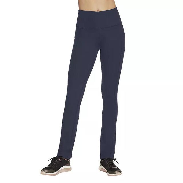 Womens Skechers GOWALK Tall Inseam JOY High-Waisted Pants, Womens Blue Product Image