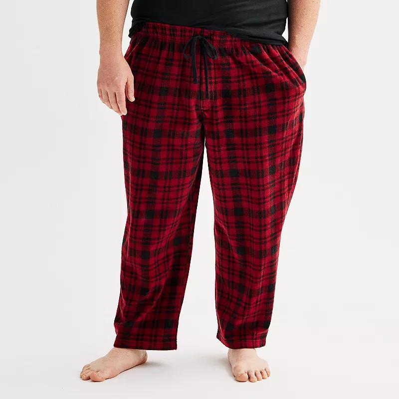 Big & Tall Sonoma Goods For Life Microfleece Sleep Pants, Mens Product Image