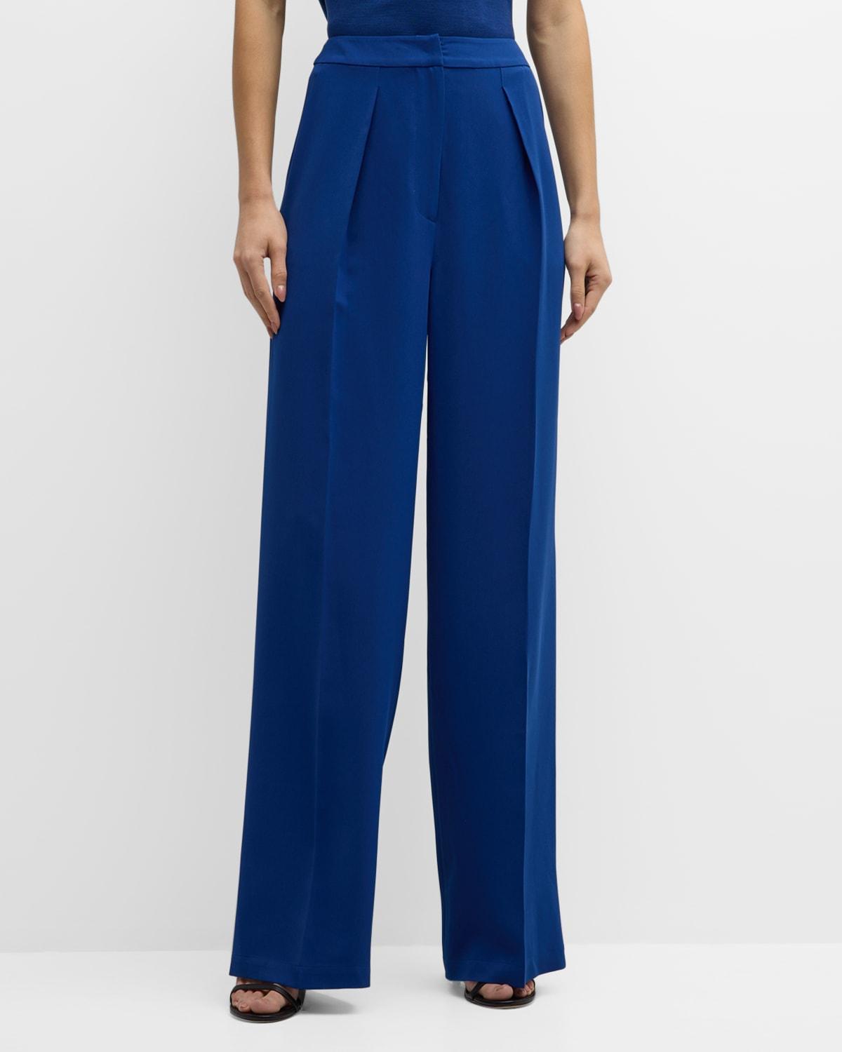 Misook Pleat Front Wide Leg Pants Product Image