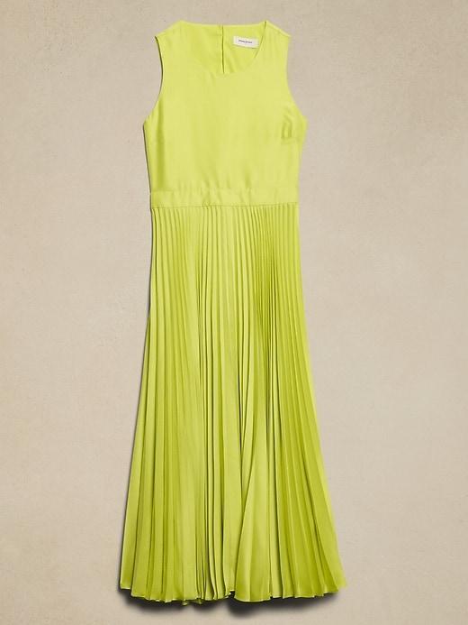 Silky Cut-Out Back Midi Dress Product Image